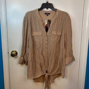 Cocomo Tan lightweight Blouse
